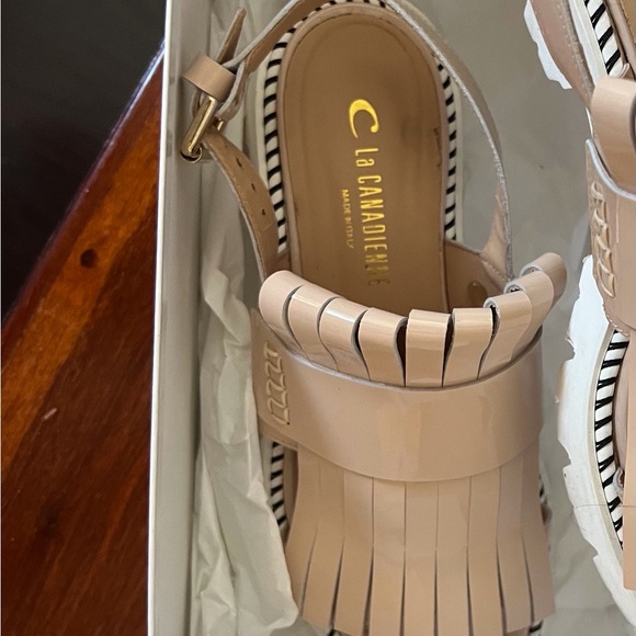 La CANADIENNE Raisa Sling Leather Sandal - like NEW with box & dustbag - Picture 10 of 12